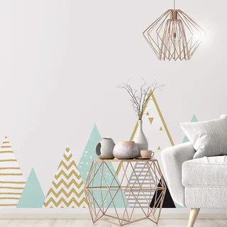 Wandsticker Kinder Kinderzimmer Deko Babyzimmer Kinderzimmer Kinderzimmer Wandtattoo skandinavische Riesen Berge Atlas H60 x L100 cm