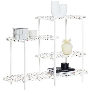SoBuy Konsolentisch 120x86x40 cm Weiß/Mehrfarbig