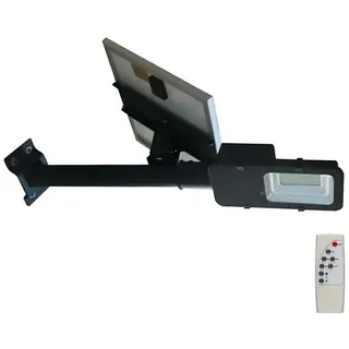 V-Tac Solarstraßenlaterne Aluminium, Metall 50 W 4000 lm IP65 schwarz