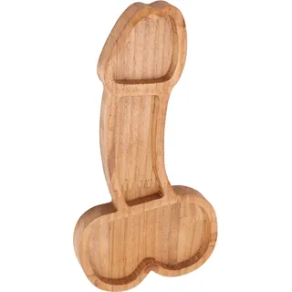 Aperitif Board Composite Holz Trompete Form gekochtes Essen Platte für Housewarming Geschenk (rechts) - Braun