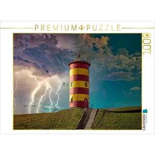 Calvendo Puzzle Leuchrtturm Pilsum, Deutschland 1000 Teile Lege-Größe 64x48cm Foto-Puzzle für glückliche Stunden