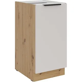 Unterer Eintürschrank NICOLLA – Breite 40 cm, Kaschmir/Artisan Eiche
