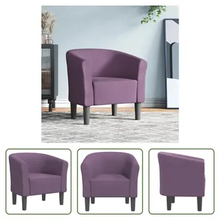 The Living Store Clubsessel Lila Stoff - Lila