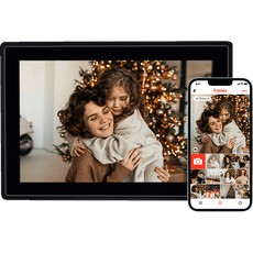 Bild von Smart Frame WiFi 100 mit App-Funktion Digitaler Bilderrahmen, 25,53 cm, 800 x 1280p, Schwarz