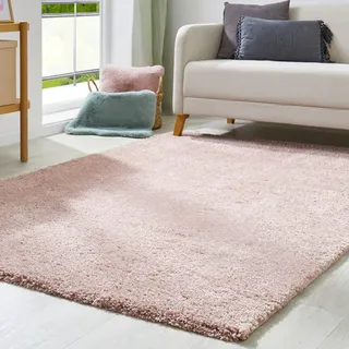 OTTO home Canberra Hochflorteppich 160 x 230 cm Rosa