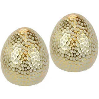 I.GE.A. Flair Flower Deko-Ei Osterfigur Oster-Ei Eier Ostern Frühlingsdeko, Gartendeko Osterdeko