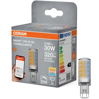 OSRAM SMART+ WiFi SPECIAL PIN CL 30 LED-Lampe mit Retrofit-Stecksockel G9, 3,5W, 320lm, 2700K bis 6500K, Weißlichtfunktion, dimmbar, lange Lebensdauer, einfache Installation, App-steuerbar