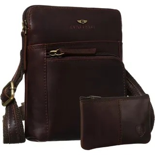 Peterson® Herren Ledertasche Braun - Zeitlose Eleganz - Braun
