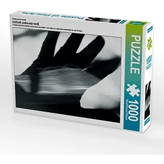 CALVENDO Puzzle EIN Motiv aus dem Kalender einfach schwarz-weiß 1000 Teile Puzzle quer | 1000 Teile Lege-Größe 64 x 48 cm Foto-Puzzle für glückliche Stunden