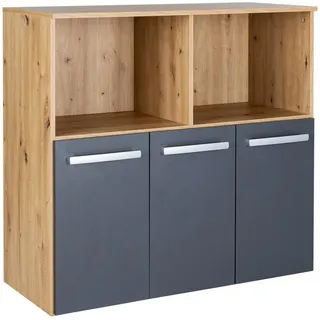 arthur berndt Spielzeugregal Alessio mit 3 großen Schubkästen , Holzwerkstoff , 99x92x42 cm , Blauer Engel, Hergestellt in Deutschland , Babymöbel & Kindermöbel, Babyzimmer, Babyregale & Kinderregale