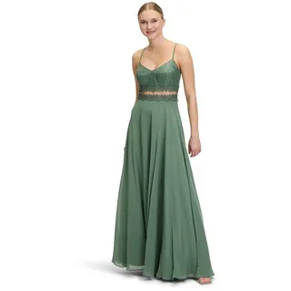 Vera Mont Abendkleid Maxi Spitze Grün 44