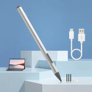 Surface Pen - Surface Stift für Surface Pro 11/10/9/8/X/7/6/5/4, Surface Go/Laptop/Studio/Book, mit Palm Rejection und wiederaufladbar, 4096 Druckempfindlichkeit und magnetischer Anziehung