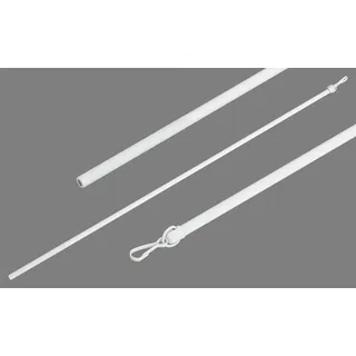Schleuderstab GOOD LIFE "Prim" Gr. 3, weiß, L:125cm Ø:1cm, Schleuderstäbe, Schleuderstab, für Vorhänge, Topseller