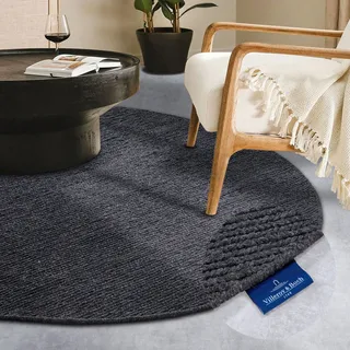 Villeroy & Boch 106051-160000 Drinnen Teppich rund, Wolle, Anthrazit