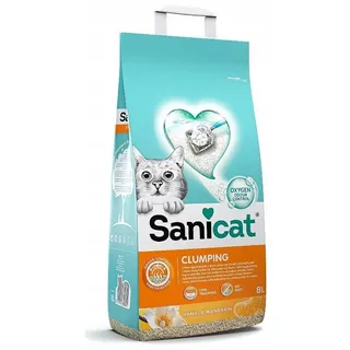 SANICAT Clumping Vainille-Mandarine 8L Bentonit-Katzenstreu