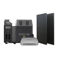 Ecoflow Solarpanel Powerstream 600 W Set inkl. Delta Pro Silber-Schwarz