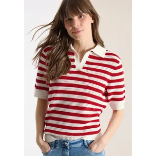 Cecil Kurzarmpullover Rot XXL