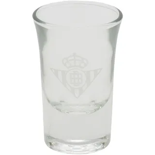 CYPBRANDS Real Betis Balompie Schnapsglas, einzeln, Likörglas, transparent, offizielles Produkt