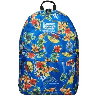Superdry für Damen. W9110377A Montana blau bedruckter Rucksack (OSFA), Lässig, Polyester