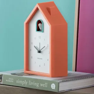 Karlsson Kuckucksuhr Wecker MODERN CUCKOO bright orange | 6x12x20 cm - Orange