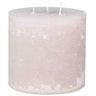 Chic Antique Macon rustikale Stumpenkerze versch.Farben ud Größen Kerze Antik NEU Altarkerzen 100 % Paraffin lange Brenndauer (Rose, 15x15)