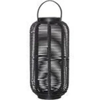 star trading deutschland gmbh LED Laterne Kunststoff/Metall/Rattan 15 x 30 cm 1 Stück schwarz