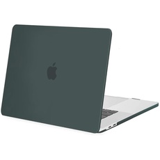 MOSISO Hülle Kompatibel mit MacBook Pro 16 Zoll 2020 2019 Freigabe A2141 mit Touch Bar & Touch ID, Ultra Dünn Schutzhülle Plastik Hartschale Case, Mitternacht Grün