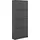 Schuhkipper 70 x 16 x 24,05 cm 4-türig schwarz matt / schwarz