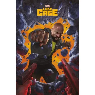 Close Up G874290 Marvel's Luke Cage Poster Wall Break, Mehrfarbig, 61 x 91.5 cm, 2 Einzelteil
