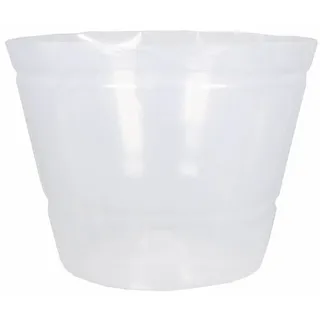 INNA-Glas Kunststoff Einsatzgefäß KIPA, klar, 16 cm, Ø 21 cm | für Pflanzkörbe, wasserdicht - Topfeinsatz