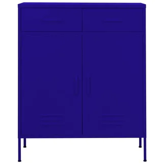 vidaXL Lagerschrank Marineblau 80x35x101,5 cm Stahl Modell 2