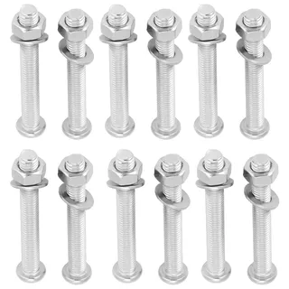 12 Stück Edelstahl Leiterbolzen Set Schwimmbeckenleiter Schrauben und Muttern Hardware Kit Poolleiter Schrauben Ersatz Reparatursatz für Poolleitern