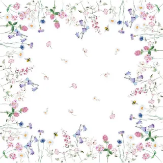 Esposa Tischdecke , Multicolor , Textil , Blume , quadratisch , 85x85 cm , Oeko-Tex® Standard 100 , Heimtextilien, Wohntextilien, Tischwäsche, Tischdecken