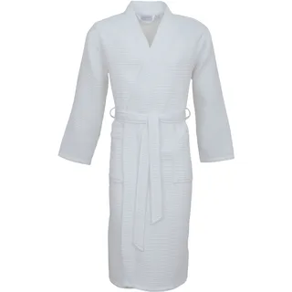 Unisex-Bademantel CARL ROSS "25100" Gr. XL, weiß, XL, Baumwolle, Hausmäntel, Unisex-Bademantel, Waffelpique