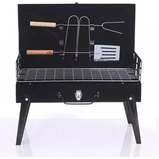 Grill BBQ Holzkohlegrill Klappgrill Campingständer Reisegrill XXL Edelstahl