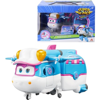 Super Wings- Transformierende Lime & Food Cart Geeignet Für 3 4 5 6 7 Jahre Alte Jungen Und Mädchen, Transformtion Flugzeug Action-Figuren Für Vorschule Spielen Und Geburtstag Geschenke, 5 Zoll