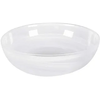 LEONARDO Schale Alabastro aus Glas, 28 cm, weiß,