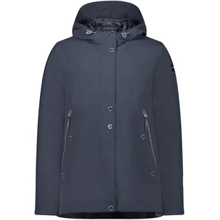 Outdoorjacke BETTY BARCLAY "Outdoorjacke mit Kapuze", Damen, Gr. 44, blau (dunkelblau), Obermaterial: 100% Polyester PES., Jacken Outdoorjacke