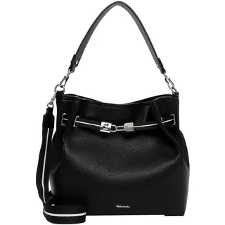 Beuteltasche TAMARIS "Beutel TAS Kirima", Damen, Gr. B/H/T: 29cm x 29cm x 14cm 0, schwarz (schwarz 100), Polyurethan, Taschen Beuteltasche