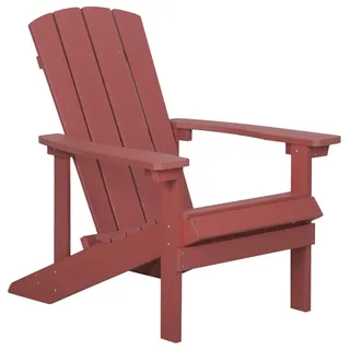 Beliani Gartenstuhl 75 x 88 x 75 cm rot