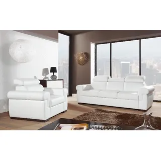 Echtleder Sofagarnitur 3+2 Sitz Modernes Sofa Couch Design Polster Garnitur Set
