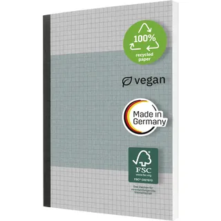 Sigel Notizbuch A5 kariert Blau