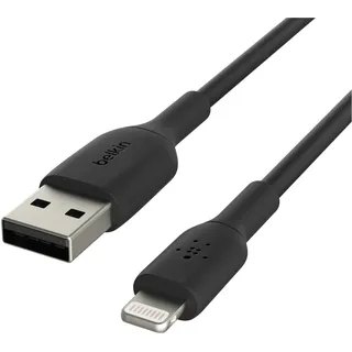 Belkin Lightning Kabel 15cm, PVC, Schwarz