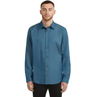 G-star C737 Clean Slim Fit Langarmhemd - Raw Denim - L