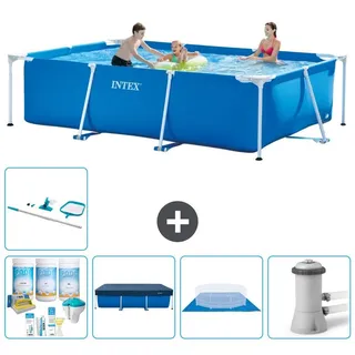 Rechteckiger Frame Pool - 300x200x75 cm - 6-teilig S21123 - Blau