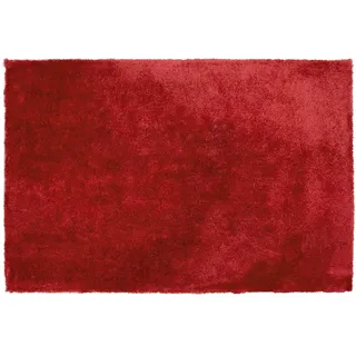 Beliani Shaggy-Teppich Evren 200/140 cm , Rot , Kunststoff , Rechteckig , 140x200 cm , Teppiche und Böden, Teppiche, Hochflorteppiche & Shaggys
