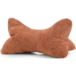 Nackenkissen MAGMA HEIMTEX "ARLO Leseknochen", kupfer, B:0cm H:0cm L:42cm Ø:22cm, Faserbällchen (Polyester), Polyamid, Polyester, Funktionskissen, Nackenkissen, Ergonomisches und kuscheliges Nackenkissen sowie Buch-/Tabletstütze