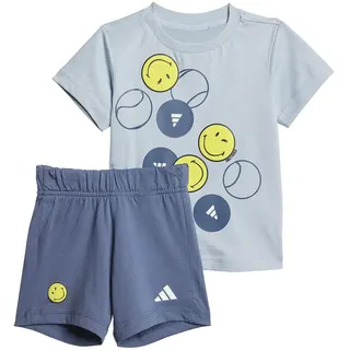 Adidas X Smileyworld Summer Set - Wonder Blue / Preloved Ink / Bright Yellow / White - 3-6 Monate