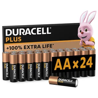 Duracell Plus Power Mignon (AA)-Batterie Alkali-Mangan 1.5V 24St.