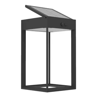 EGLO Solar Wandleuchte schwarz spritzwassergeschützt 800 lm